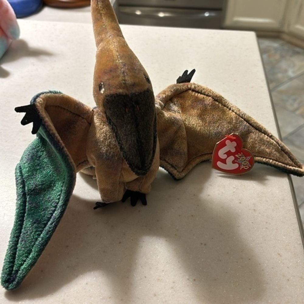 Ty original 2000 swoop dinosaur beanie baby